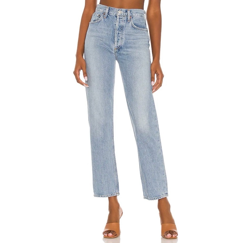AGOLDE NWT 90’s Pinch Waist High Rise Straight Soundwave Jeans